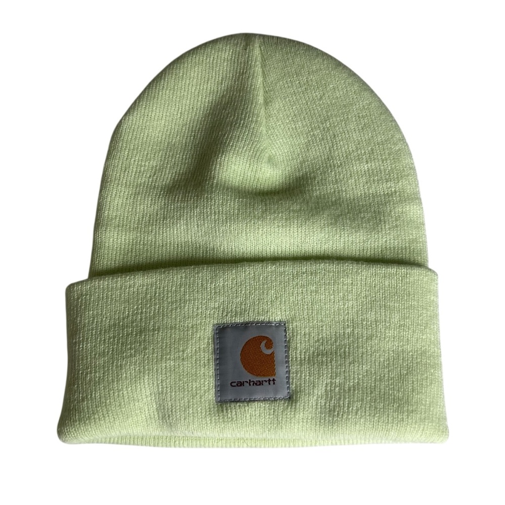 Carhartt light green knit cuffed beanie hat NWT! Winter